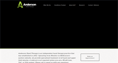 Desktop Screenshot of andersonhandtherapy.com.au