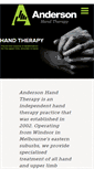 Mobile Screenshot of andersonhandtherapy.com.au