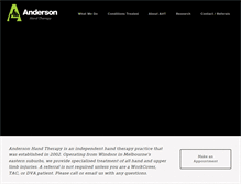 Tablet Screenshot of andersonhandtherapy.com.au